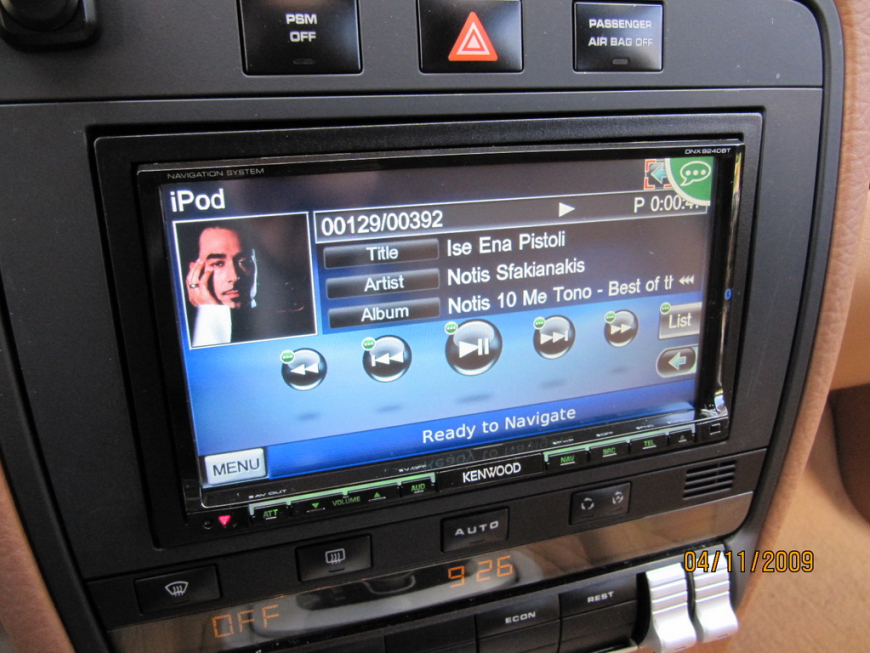 Εγκατάσταση Car Cinema & Navigation – Kenwood DNX9240BT σε Porsche Cayenne