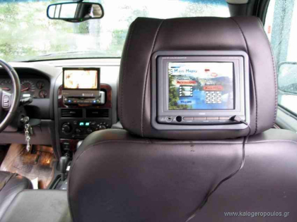 Εγκατάσταση Car Cinema Pioneer AVH-P6500DVD & Οθόνες Προσκέφαλων σε Jeep Grand Cherokee.