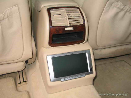 Εγκατάσταση Car Cinema σύστημα Pioneer AVD-W8000 με ηχεία ETON σε Mercedes S350.