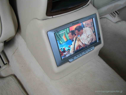 Εγκατάσταση Car Cinema σύστημα Pioneer AVD-W8000 με ηχεία ETON σε Mercedes S350.