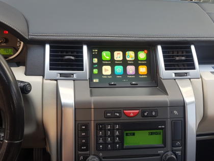 Εγκατάσταση Apple Car Play - Android Auto, Rear Camera, TvTuner στην εργοστασιακή οθόνη του Range Rover Sport.
