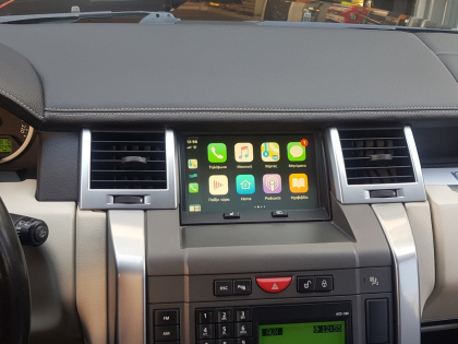 Εγκατάσταση Apple Car Play - Android Auto, Rear Camera, TvTuner στην εργοστασιακή οθόνη του Range Rover Sport.