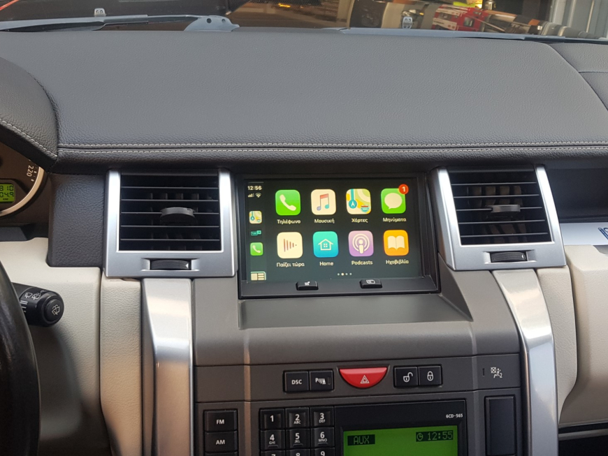 Εγκατάσταση Apple Car Play - Android Auto, Rear Camera, TvTuner στην εργοστασιακή οθόνη του Range Rover Sport.