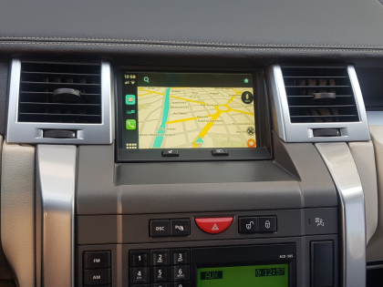 Εγκατάσταση Apple Car Play - Android Auto, Rear Camera, TvTuner στην εργοστασιακή οθόνη του Range Rover Sport.