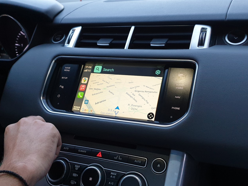 Εγκατάσταση Apple Carplay/Android Auto & Rear view Camera σε Range Rover Evoque 2018.