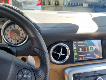 Εγκατάσταση CarPlay/Android Auto και μετατροπή Οθόνης σε Touch Screen σε Mercedes AMG SLS.