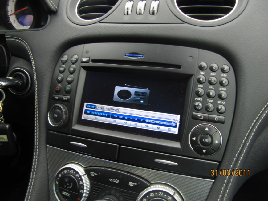Εγκατάσταση Video Input & TV Tuner MPEG4 σε Mercedes SL (R230).