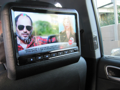 Εγκατάσταση Car Navigation Kenwood DNX8160Dabs, οθόνες στα προσκέφαλα και κάμερα σε Porsche Cayenne S.