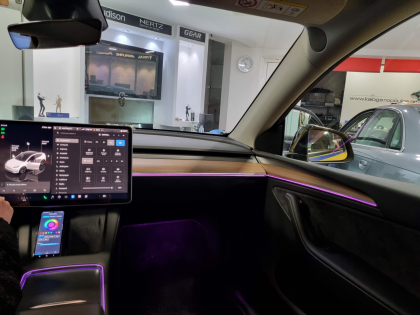 Εγκατάσταση ambient lights σε Tesla Y
