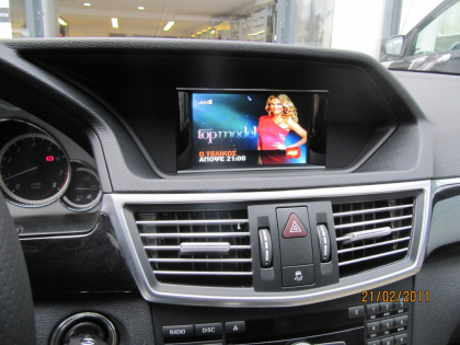 Εγκατάσταση Video & TV Input, ενσωματώνοντας TV Tuner MPEG4 σε Mercedes E 200 W212.